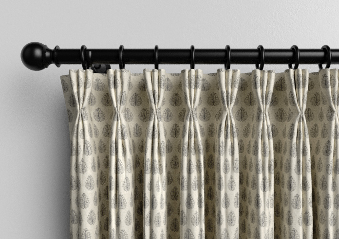 Emily Bond Jaipur, Charcoal - Made to Measure Curtains - Image 11